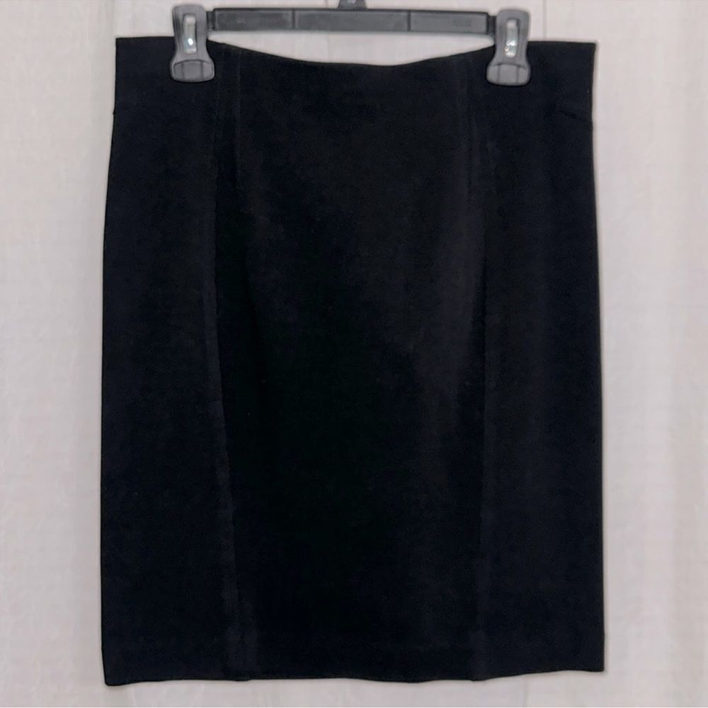 Ann Taylor 10P Black Ponte Knit Professional Pull-On Pencil Skirt